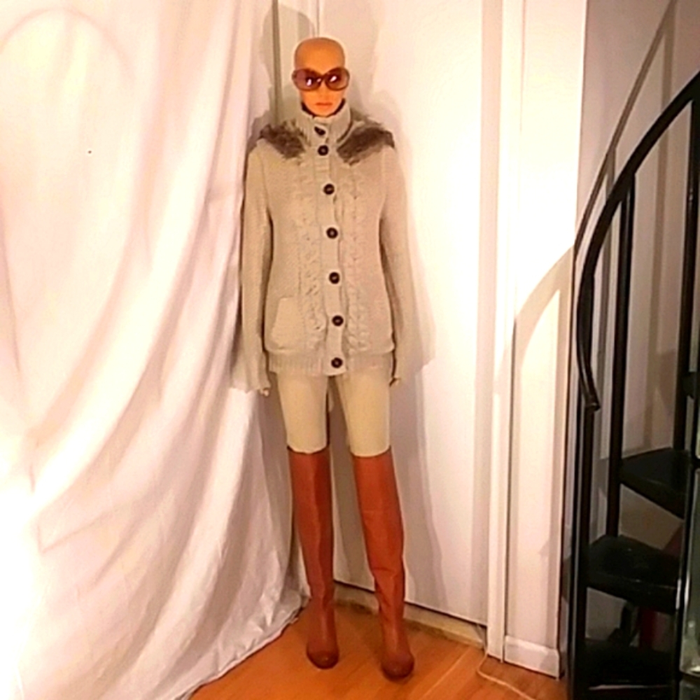 Ci Sono Collection Cream Sweater/Jacket